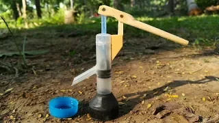 How to make Hand Water Pump | Black RoboBrain