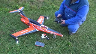 H-King SkySword 1200mm Orange 90mm EDF Jet (PNF) CRASH