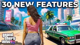 30 NEW Awesome GTA 6 Facts & Features! 😍 That You Don't Know | Hindi