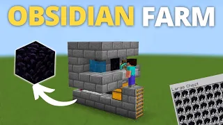 Minecraft Easy Obsidian Farm 1.19 (Bedrock & Java)