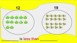 Comparing Teen Numbers Vocabulary Part Two (Less than)