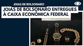 Joias de Bolsonaro entregues à Caixa Econômica Federal