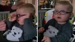 1-Year-Old Boy Left Speechless Seeing Clearly For First Time With New Glasses