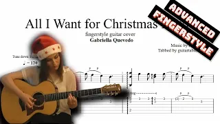 All I Want For Christmas Is You TAB - fingerstyle guitar tabs (PDF + Guitar Pro)