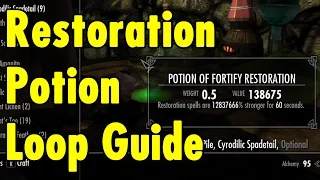 Restoration Potion Loop Guide - Skyrim Special Edition - xBeau Gaming