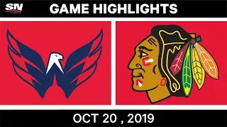 NHL Highlights | Capitals vs. Blackhawks – Oct. 20, 2019