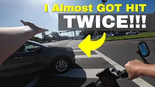 eBike Riding and I Almost Got Hit - Twice!!