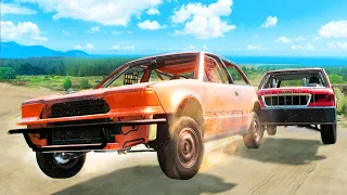 The *FUNNIEST* Demolition Derby in BeamNG Multiplayer!