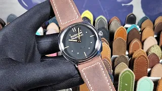 Panerai 47mm Radiomir PAM00425 SLC on "Newport Legend" Handmade Strap