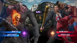 Marvel vs. Capcom Infinite:  Nemesis & Ghost Rider  VS  Frank West & Spider-Man