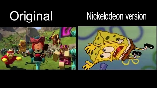 Roblox Anthem Video Comparison - Original vs Nickelodeon version