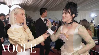 Billie Eilish Talks Hanging Out With Emma at the Met Gala  | Met Gala 2022 With Emma Chamberlain