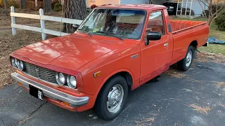 1978 Toyota Pickup Truck Cold Start + Walkaround 2WD 20R