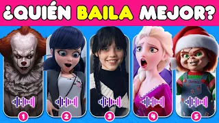 ¿Puedes Adivinar Quién Baila Mejor🎄🎅 ¿Adivina Quién Canta? Pennywise, Merlina, Chucky, Elsa, Ladybug