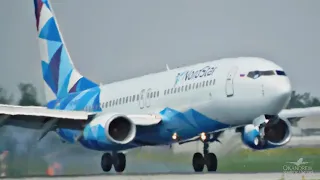 Синехвостый северянин из Норильска. Боинг 737-800 Nordstar. Прилетел и улетел.