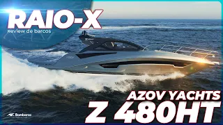 AZOV Z480 HT | CONFORTO E REQUINTE A BORDO DE UMA 48 PÉS COM DESIGN ESPORTIVO | Raio-X Bombarco