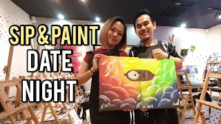 Sip & Paint - Date Night (Art & Bonding, Desa Sri Hartamas KL) | Top 10 Date Ideas Malaysia