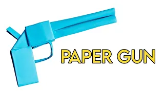 How To Make Easy Paper GUN Toy For Kids/Origami Gun/Paper Craft Easy #origamicraft #diy #papercraft