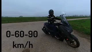 YAMAHA XMAX 125 Tech Max New Speed Test