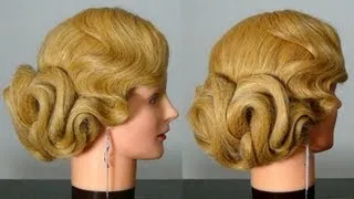 Свадебная и вечерняя прическа. Wedding prom hairstyles for long hair.