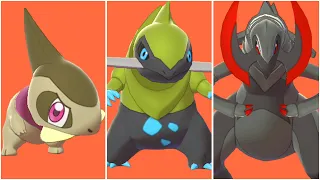 FULL AXEW EVOLUTION TEAM! Shiny Axew, Shiny Fraxure, Shiny Haxorus Moveset