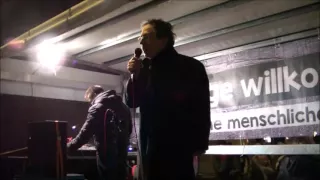 Doron Rabinovici auf der "Plattform für eine menschliche Asylpolitik" in Wien, 14 März 2016