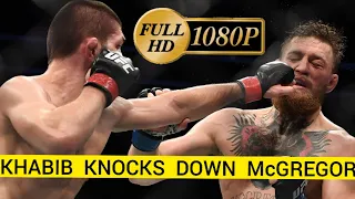 KHABIB  KNOCKS DOWN McGregor(Slow Motion)