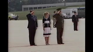 Cuts of Ceremony for US Marines Slain in El Salvador on June 22, 1985