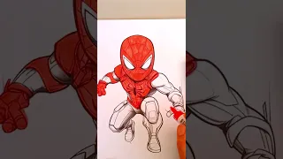 Spider Man Coloring Page Marvelous Web Slinging Creations!