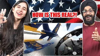 Indians REACT to Amazing Cockpit View! US Navy Blue Angels Team Highlights