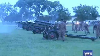 Gun salute in Islamabad on independence day | 2018