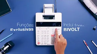 CALCULADORA DE IMPRESSÃO CASIO FR-2650RC-B-DC BIVOLT BICOLOR no Escritório Total