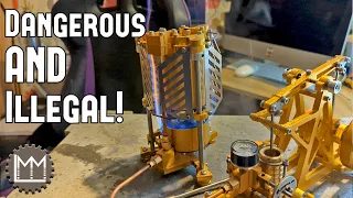 Breaking the Law - Completely Illegal Steam Engine from EngineDIY Shop!