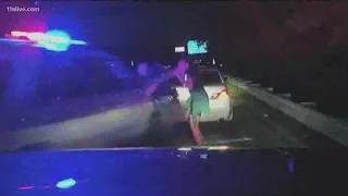 Dashcam video released of car crashing into police cruiser