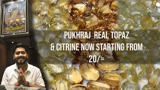 Pukhraj v/s Topaz real With Price full Details || Ceylon Sapphire Size With Price All single piece 😱