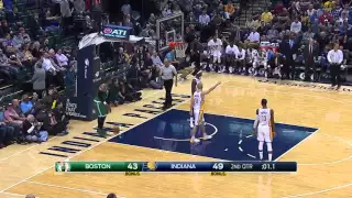 Jae Crowder Full Court Shot, Boston Celtics @ Indiana Pacers, 4/11/2015