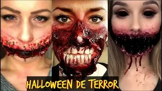 MAQUILLAJES de TERROR para HALLOWEEN 2023 MAKEUP HALLOWEEN TUTORIAL 2024 #halloween2023