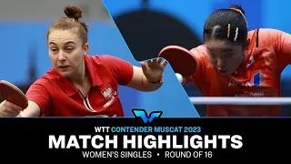 Natalia Bajor vs Miwa Harimoto | WS R16 | WTT Contender Muscat 2023