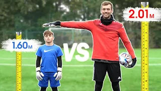 Самый ВЫСОКИЙ vs НИЗКИЙ вратарь // TALLEST vs SHORTEST goalkeeper CHALLENGE