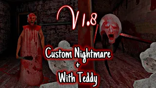 Granny v1.8 - Custom Nightmare + Sewer Escape With Teddy (P2)