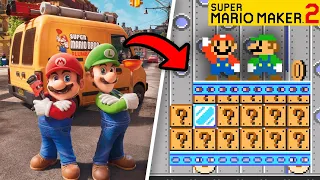 RECRIARAM O FILME DO MARIO DENTRO DO MARIO MAKER 2!