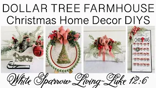 🎄 HIGH END DOLLAR TREE FARMHOUSE CHRISTMAS HOME DECOR DIYS