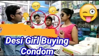 Girl buying Condom | Indian girl buying Condom