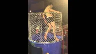 Elijah Wood gets dunked wearing his underwear