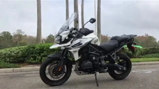 2018 Triumph Tiger XCA in Crystal White Walk Around Video