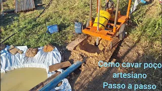 como cavar poço artesiano passo a passo início