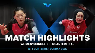 Chien Tung Chuan vs Dina Meshref | WS QF | WTT Contender Durban 2023