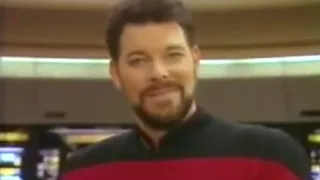 Commander Riker's Trying To Sell.....Some Type Of Crap...