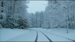 First Winter Snow storm in Toronto Suburban area CANADA