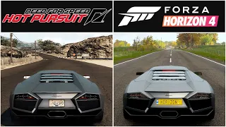 Need For Speed Hot Pursuit vs Forza Horizon 4 | Lamborghini Reventón | Comparison